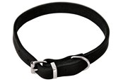 Hundar - Dogman Halsband läder 12mmx32cm svart - 122730