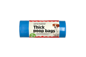 Hundar - Dogman Tjocka Bajspåsar med Knythandtag Blå (50-pack) - 738833