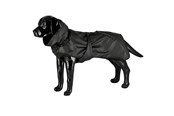 Hundar - Dogman Dog Raincoat Aqua Black 45cm - 757097