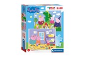 Pusselspel - Clementoni Puzzle Peppa Pig 2x20st. Golv - 24778