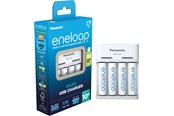 Battery - Panasonic eneloop Basic BQ-CC61 battery charger - 4 x AA type - NiMH - K-KJ61MCD40USB