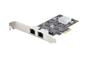 Nätverkskort (adaptrar osv.) - StarTech.com 2-Port 2.5Gbps NBASE-T PCIe Network Card Intel I225-V Dual-Port Computer Network Card Multi-Gigabit NIC PCI Express Server LAN Card Desktop Ethernet Interface - PR22GI-NETWORK-CARD