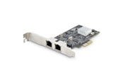 Nätverkskort (adaptrar osv.) - StarTech.com 2-Port 2.5Gbps NBASE-T PCIe Network Card Intel I225-V Dual-Port Computer Network Card Multi-Gigabit NIC PCI Express Server LAN Card Desktop Ethernet Interface - PR22GI-NETWORK-CARD