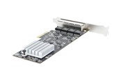 Nätverkskort (adaptrar osv.) - StarTech.com 4-Port 2.5Gbps NBASE-T PCIe Network Card Intel I225-V Chip Quad Port Computer Network Card Multi-Gigabit NIC PCI Express Server LAN Card - PR42GI-NETWORK-CARD