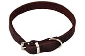 Hundar - Dogman Halsband läder 12mmx32cm brun - 122830