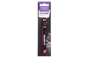 Katter - Dogman Reflekterande katthalsband med säkerhetslås och bjällra Rosa 10mmx20-30cm - 154511