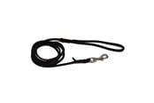 Hundar - Dogman Leather Leash Lina Black M 12mm x 180cm - 220312