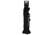Hundar - Dogman Iris flätad spårlina med karbinhake Svart 6,5mm 15m - 224000