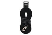 Hundar - Dogman Iris Vävd Spårlina med Karbinhake Svart 20mm 15m - 224007
