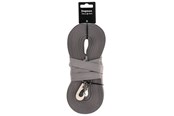 Hundar - Dogman Iris Vävd Spårlina med Karbinhake Grå 20mm 15m - 224012