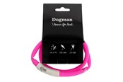 Hundar - Dogman LED-ring silicon rosa - 260604