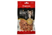 Hundar - Dogman Meaty Kyckling & Ris Bitar Hundgodis 80g - 479372