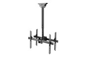 Väggfäste, AV-Möbel - Deltaco Office ARM-0403 mounting kit - back-to-back telescopic - for 2 flat panels - black - Max 45 kg - recommended for 70" - ARM-0403
