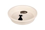 Katter - Trixie Ceramic Bowl cat 0.25 l/ø 13 cm white - TX24499