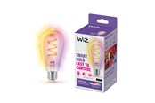 Smarta Hem - WiZ ST64 E27 Klar Smart Filament Lampa - RGB / 16 miljoner färger + Dimbar Vit LED - 929003267301