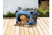 Hundar - Dogman Milou Canvas Crate Blue Medium 60x42x42cm - 375616