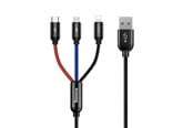 USB-kabel - Baseus Rapid USB Cable 3in1 Type C / Lightning / M - CAMLT-BSY01