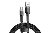 USB-kabel - Baseus Cafule cable USB-C 3A 0.5m (Gray+Black) - CATKLF-AG1