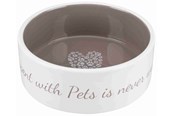 Hundar - Trixie Pet's Home Ceramic Bowl Cream 0.3L 12cm - TX25053