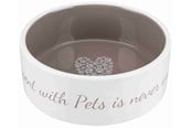 Hundar - Trixie Pet's Home Ceramic Bowl Cream 1.4L 20cm - TX25055