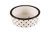 Katter - Trixie Ceramic Bowl cat 0.3 l/ø 12 cm white/black - TX25120