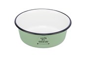 Hundar - Trixie Bowl enamel/stainless steel 0.3 l/ø 12 cm green - TX25211