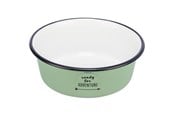 Hundar - Trixie Bowl enamel/stainless steel 1.9 l/ø 21 cm green - TX25213