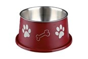 Hundar - Trixie Long-Ear Bowl Stainless Steel/Plastic 0.9 l/ø 15 cm assorted colours - TX25247