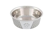 Hundar - Trixie Stainless Steel Bowl 0.75 l/ø 17 cm white - TX25256