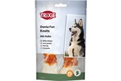 Hundar - Trixie Denta Fun Kycklinglindad Råhudsknut 11cm (2-Pack) 70g - TX31322