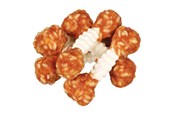 Hundar - Trixie Denta Fun Chicken Chewing Dumbbells 6 pcs / 100 g - TX31342