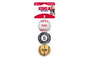 Hundar - KONG Dog Toy Sport Balls Medium 6cm Assorted Colors (3-Pack) - 340502