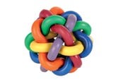 Hundar - Trixie Knotted Ball for Dogs 7cm multi-coloured - 4011905326214