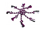 Hundar - Trixie Rope Toy with Woven-in Ball ø 7 cm assorted colours - TX32650
