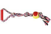 Hundar - Trixie Playing Rope with Tennis Ball ø6/50cm assorted colours - TX3280