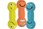 Hundar - Trixie Smiley dumbbell latex 19 cm assorted colours - TX35251