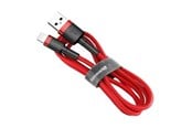USB-kabel - Baseus Cafule USB Lightning cable 2.4A 1m (black + red) - CALKLF-B09