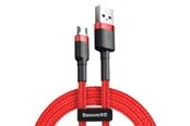 USB-kabel - Baseus Cafule Micro USB cable 2.4A 1m (Red) - CAMKLF-B09