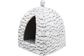 Hundar - Trixie Mila cave plush 32 × 42 × 32 cm white-grey - TX38980