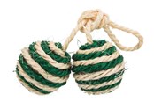 Katter - Trixie 2 Balls on a Rope ø 4.5 cm assorted colours - TX4077