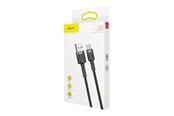 USB-kabel - Baseus Cafule cable USB-C 3A 1m (Gray+Black) - CATKLF-BG1