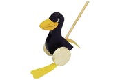 Babyleksaker - Goki Wooden Push Figure Raven - 54997