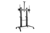 Väggfäste, AV-Möbel - DIGITUS DA-90452 cart - for flat panel / AV System / camera - collaboration trolley / TV presentation cart - matte black - Max 140 kg - recommended for 120 " - DA-90452