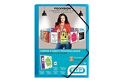 Mappar och Skrivplattor - Oxford ELBA Polyvision - 3-flap folder - for A4 - transparent cobalt blue - 100201152
