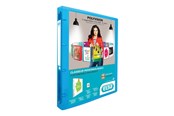 Pärmar - Oxford ELBA Polyvision - presentation ring binder - for A4 - capacity: 100 sheets - translucent blue - 100201431