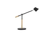 Skrivbordstillbehör - Unilux Vicky LED lampa, svart/trä - 400153732