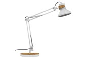 Skrivbordstillbehör - Unilux Baya Bamboo LED lampa, vit/bambu - 400153645