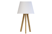 Skrivbordstillbehör - Unilux Katy LED lampa, vit/trä - 400165041