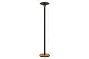 Skrivbordstillbehör - Unilux Baly Bamboo LED Uplight, svart/bambu - 400140805