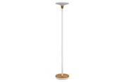 Skrivbordstillbehör - Unilux Baly Bamboo LED Uplight, vit/bambu - 400153731